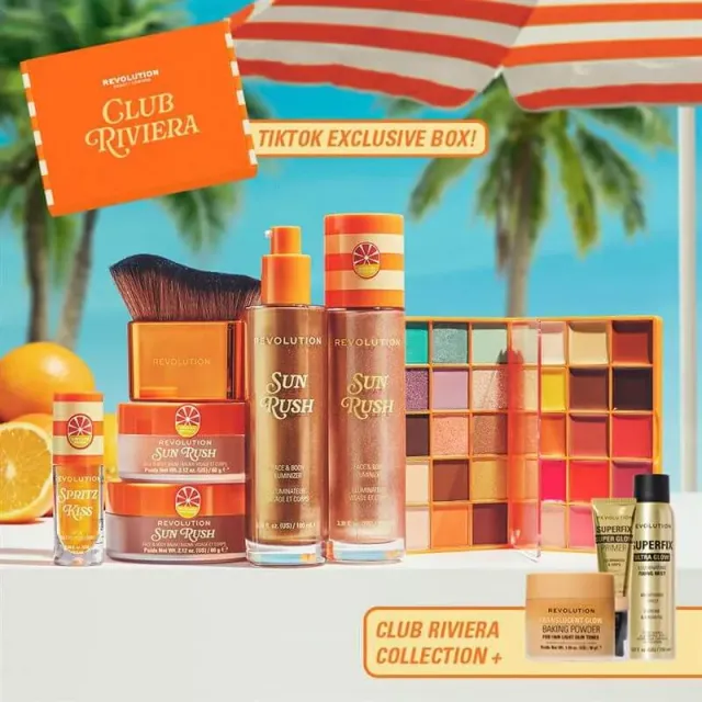 Revolution Club Riviera coffret maquillage Light to Medium 8 pièces