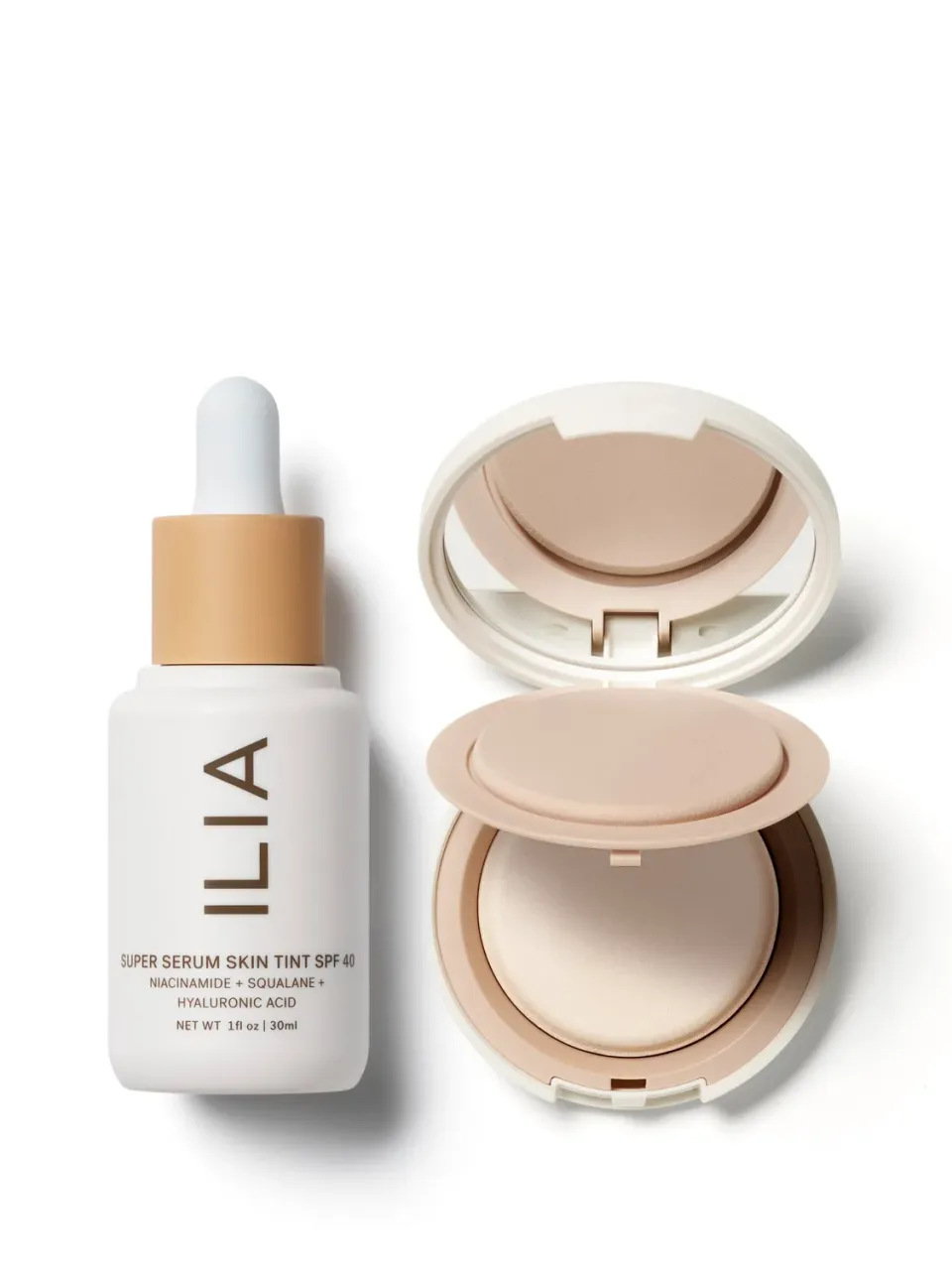Ilia The Skin Tint Finishing Powder duo teint SPF40