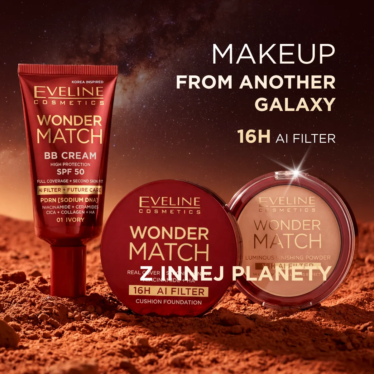 Eveline Wonder Match fond de teint cushion couvrance totale
