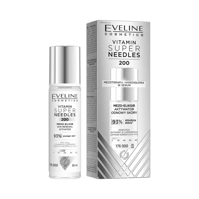 Eveline Super Needles Vitamin 200 élixir visage micropeel