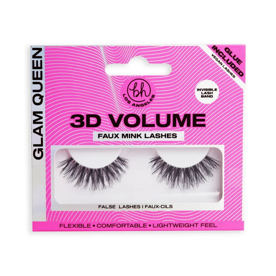 Revolution BH 3D Faux Mink Glam Queen faux cils volume + colle