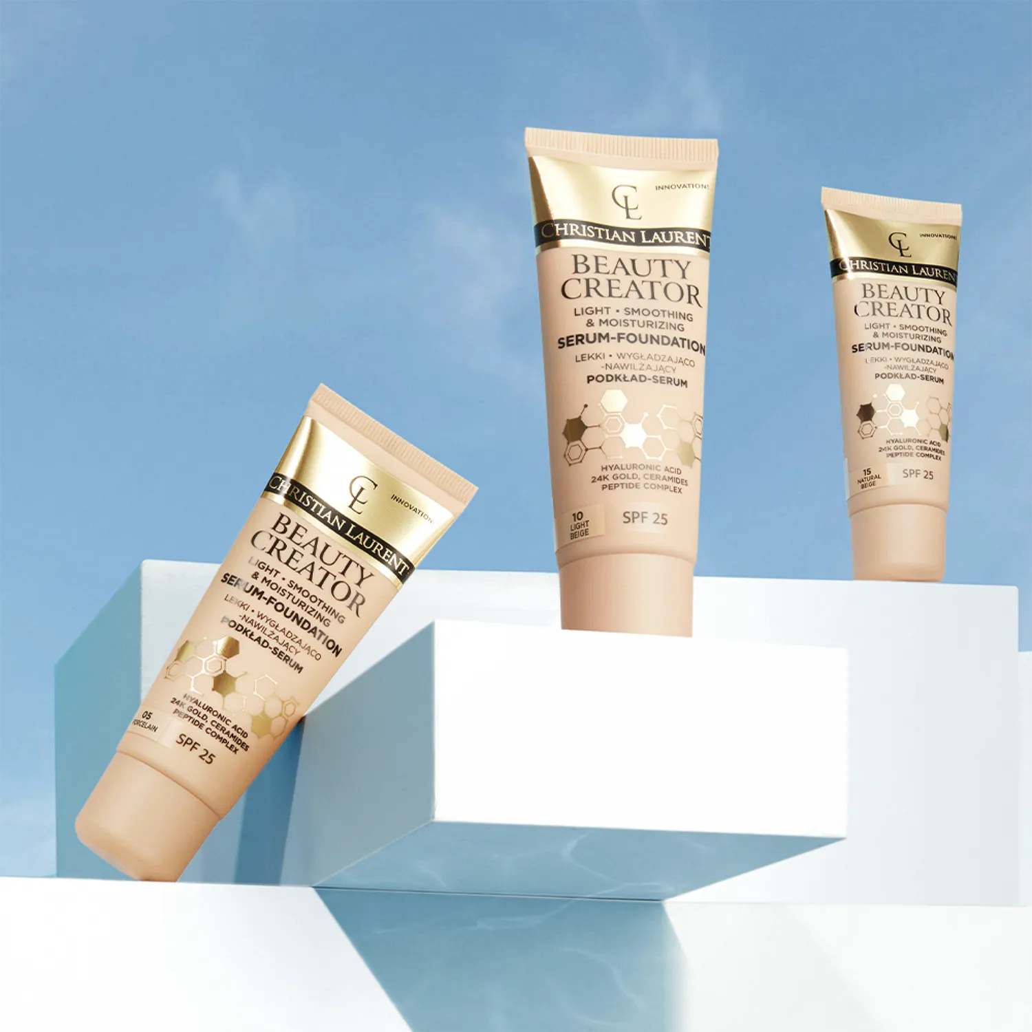 Eveline Christian Laurent Beauty Creator fond sérum SPF25 05 porcelaine