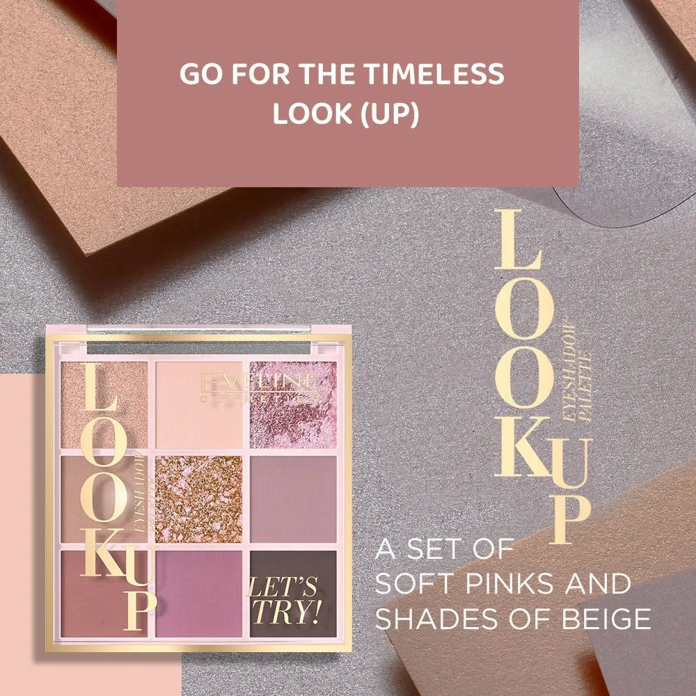 Eveline Look Up palette 9 fards à paupières nude