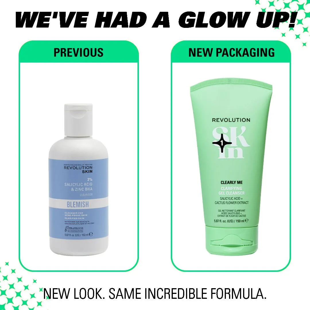 Revolution Skin Clearly Me gel nettoyant 2% acide salicylique