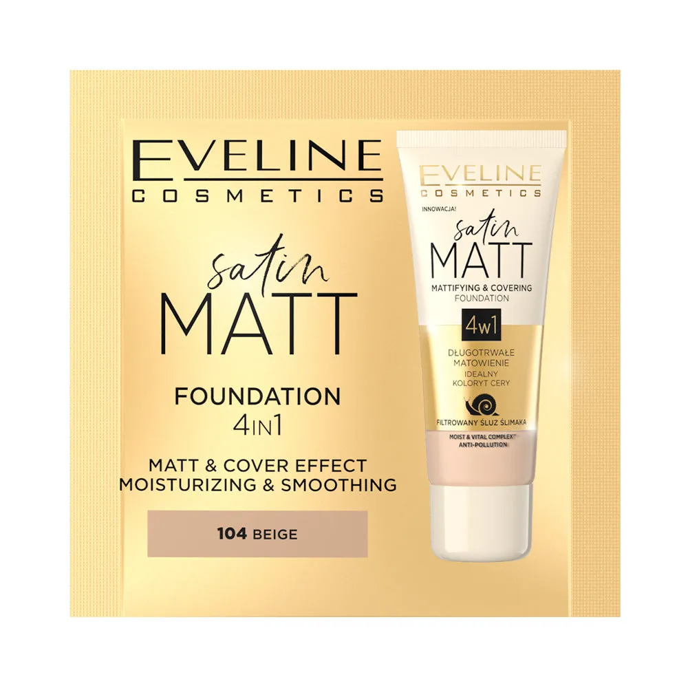 Eveline Satin Matt Fond de Teint Matifiant Voyage 1,5ml