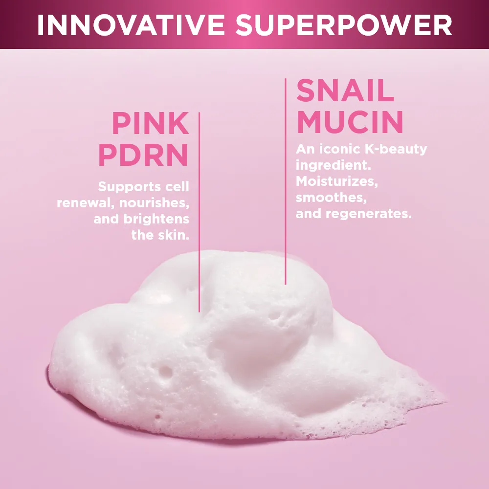 Eveline Pink Snail mousse nettoyante visage douce