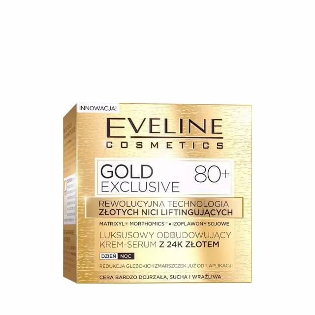 Eveline Gold Exclusive 80+ crème-sérum or 24k anti-âge
