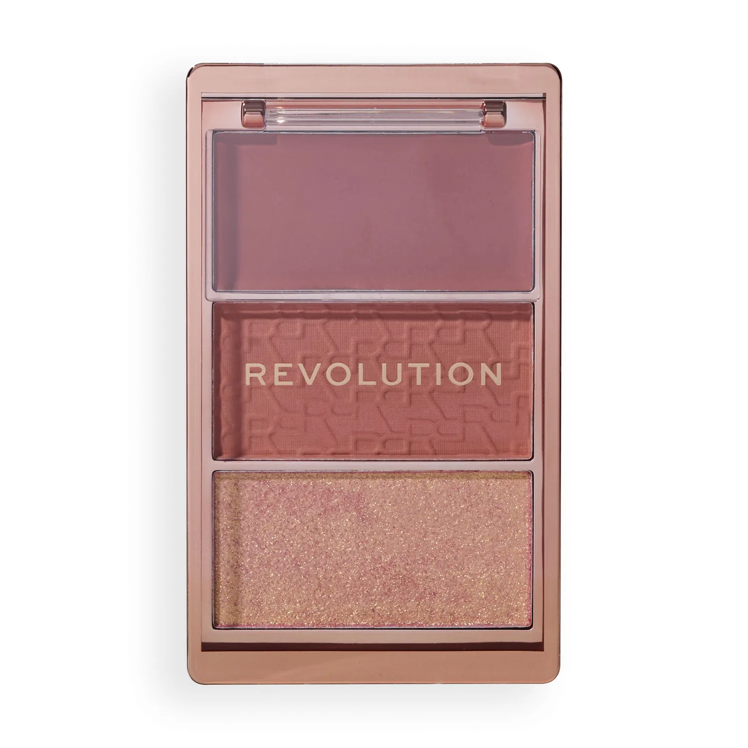 Revolution Blush Icon palette blush Authentic Peach trio crème