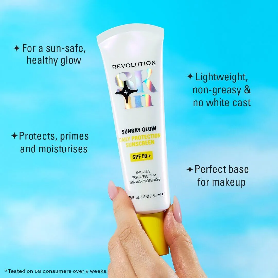 Revolution Skin Sunray Glow solaire SPF50+ vitamine C