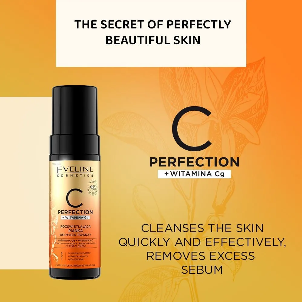 Eveline C-Perfection mousse nettoyante éclat vitamine C