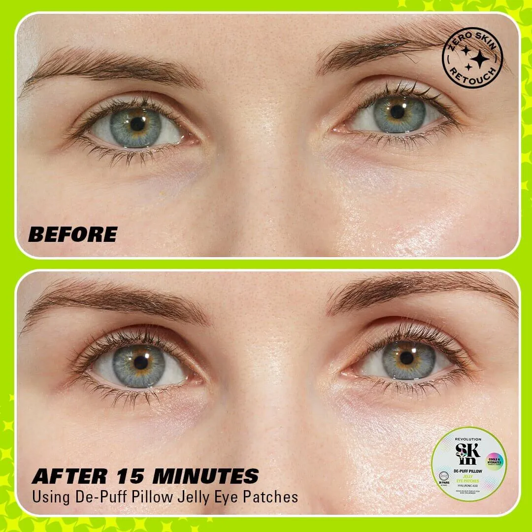 Revolution De-Puff Pillow patch yeux hydrogel acide hyaluronique