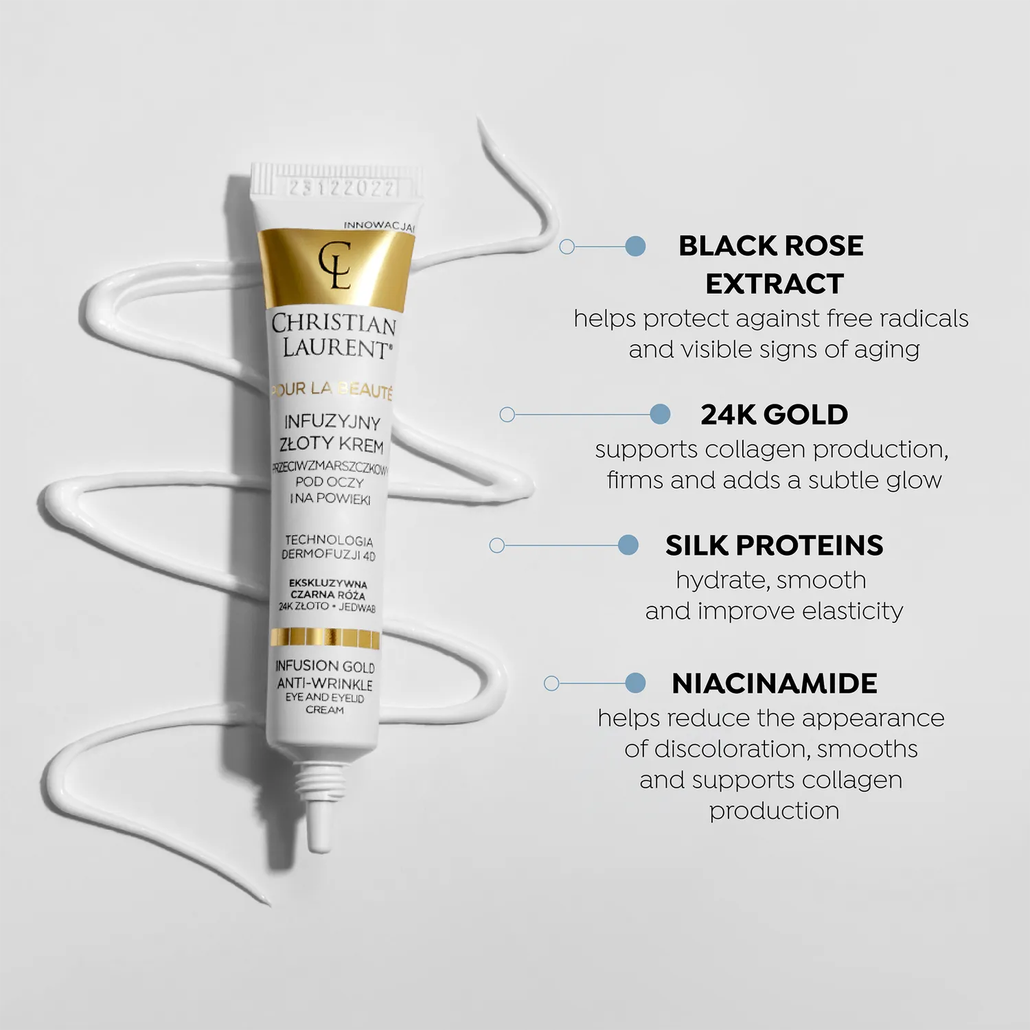 Eveline Christian Laurent Infusion Gold creme yeux anti-rides