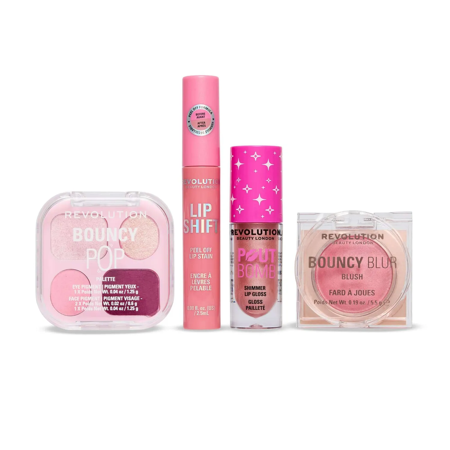 Revolution Get The Look Candy Pop coffret maquillage rose 3 pièces