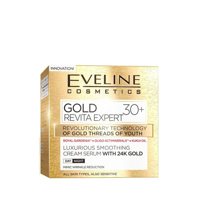 Eveline Gold Lift Expert crème-sérum lissante 30+ jour nuit