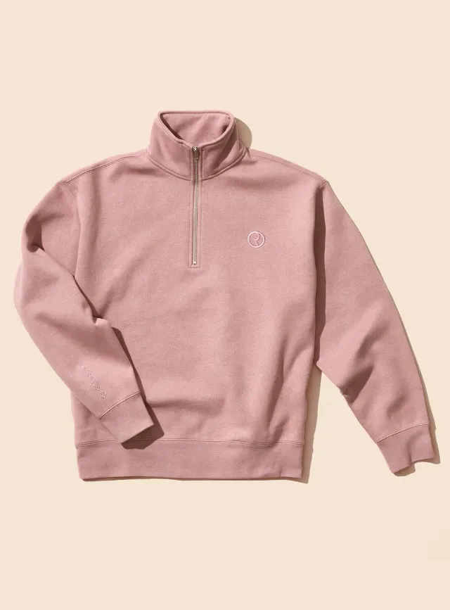 Rare Beauty Everyday Quarter Zip Sweatshirt sweat oversize doux