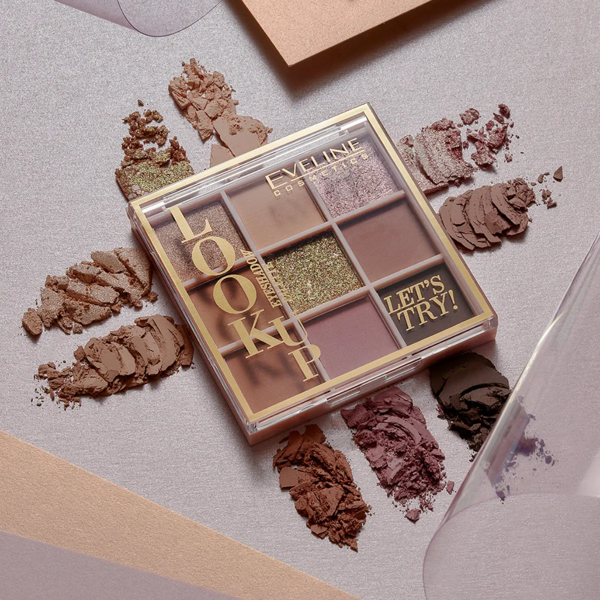 Eveline Cosmetics Look Up set mascara + palette fards bestseller