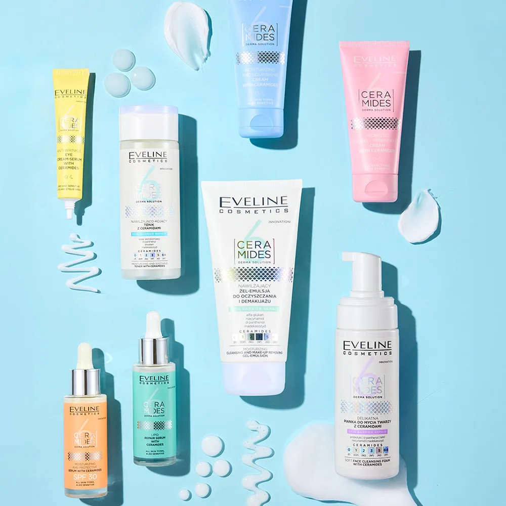 Eveline 6 Ceramides lotion tonique hydratante peaux sensibles