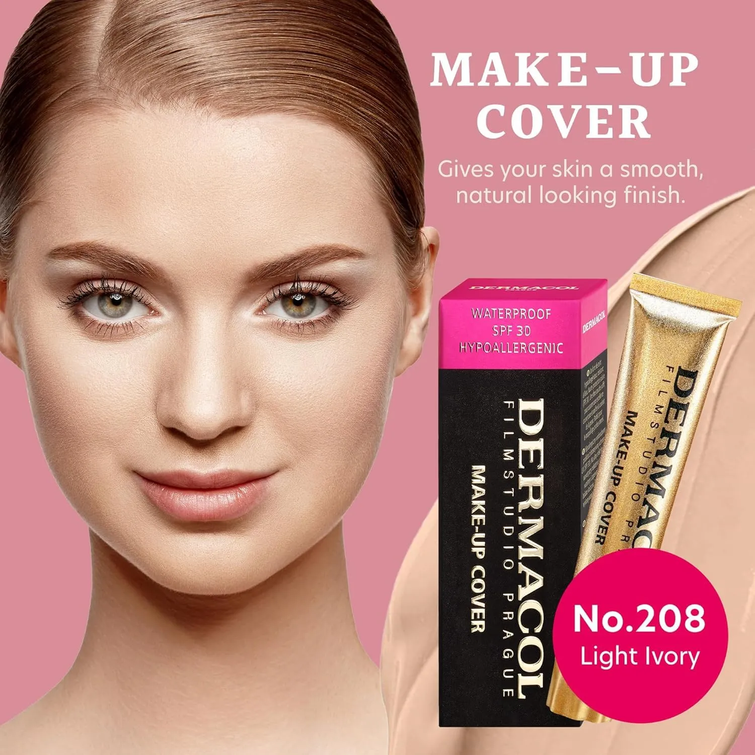 Dermacol Make-Up Cover fond de teint mat 208 couvrance totale