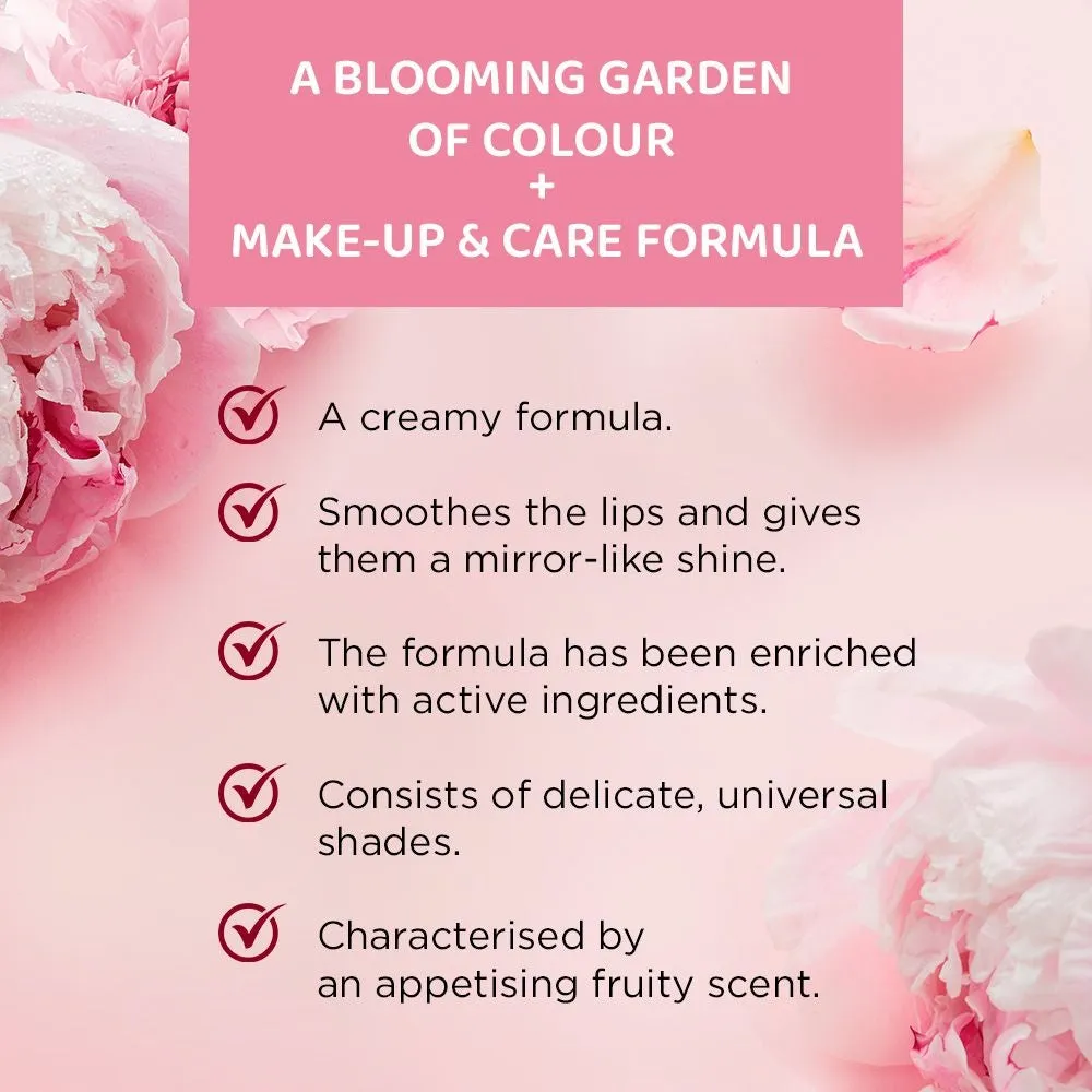 Eveline Flower Garden gloss lèvres crémeux vegan nourrissant