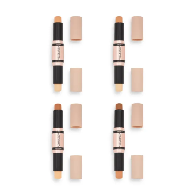 Revolution Fast Base stick contour double embout sculptant