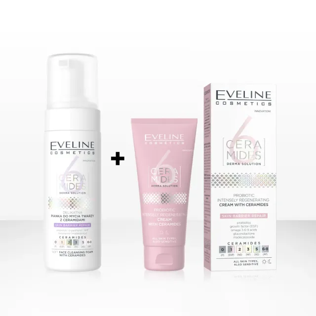 Eveline Cosmetics 6 Ceramides coffret mousse + crème visage