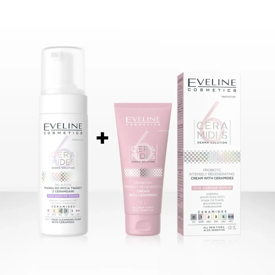 Eveline Cosmetics 6 Ceramides coffret mousse + crème visage