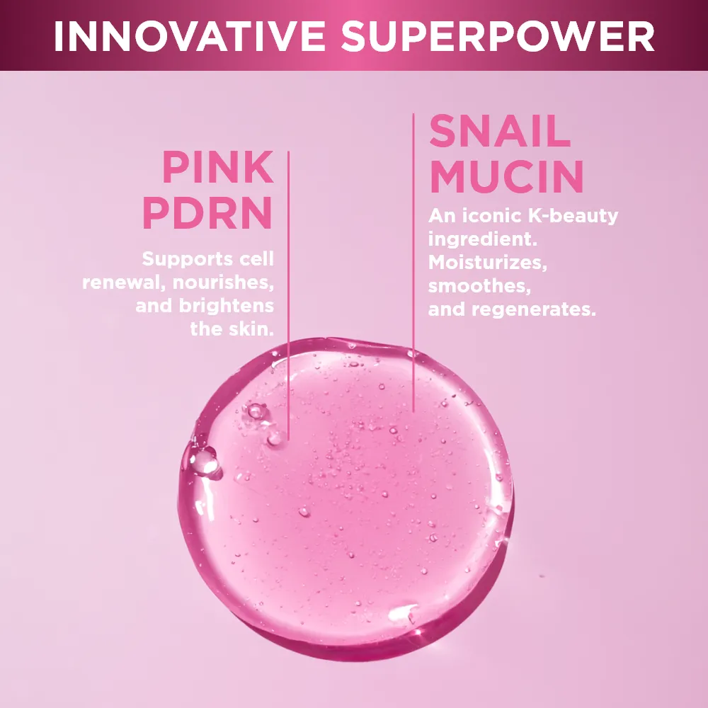 Eveline Cosmetics Pink Snail gel nettoyant hydratant visage