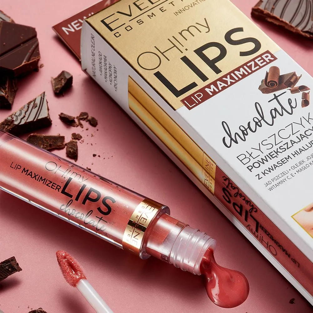 Eveline Oh! My Lips gloss repulpant chocolat acide hyaluronique