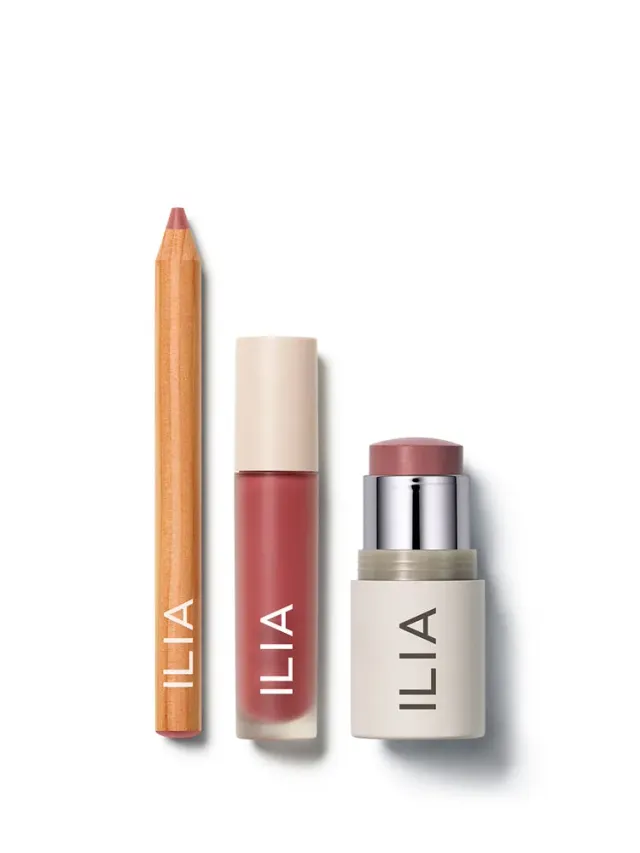 Ilia The Lip + Cheek Trio lèvres joues modulable