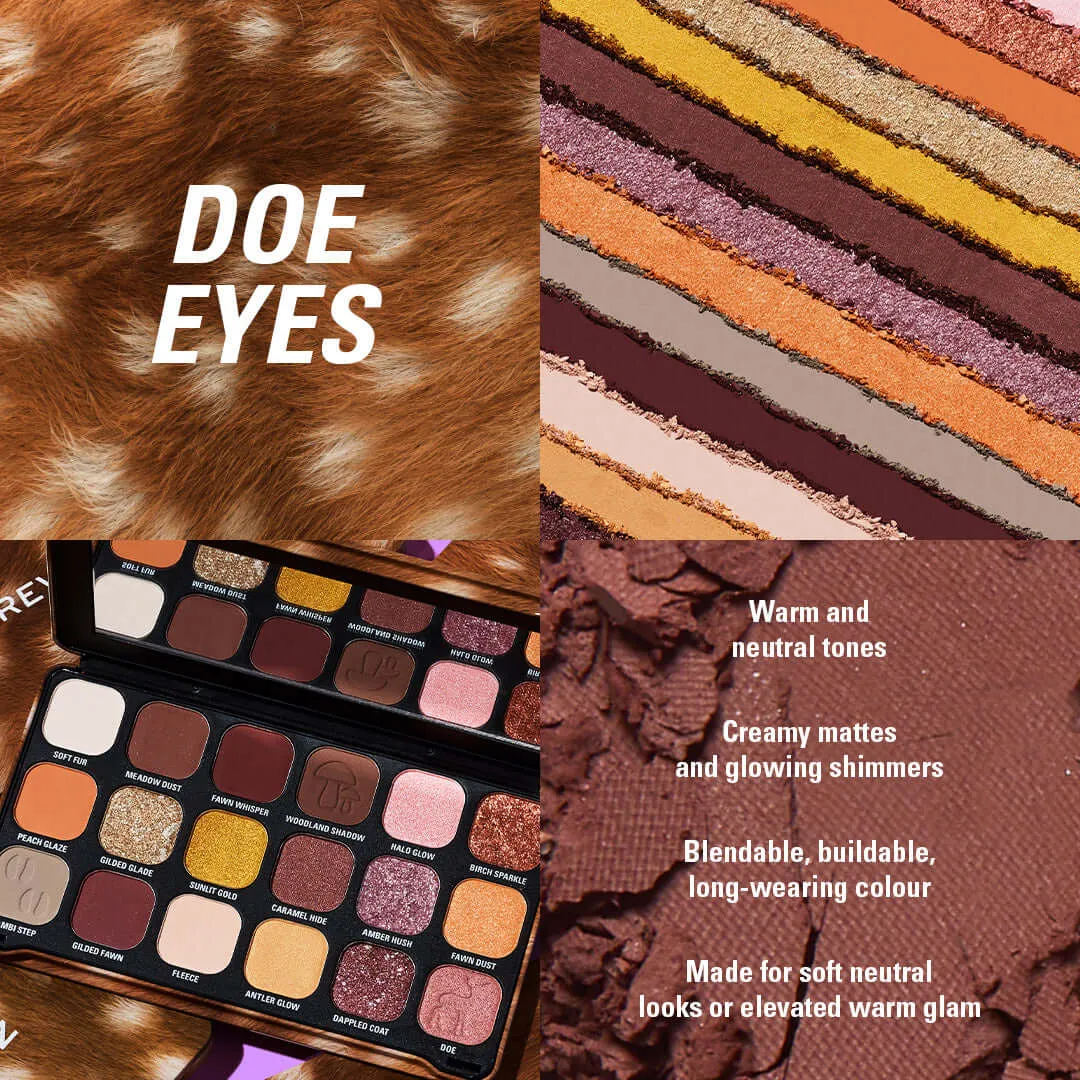 Revolution Forever Flawless Doe Eyes palette fards à paupières neutres chauds