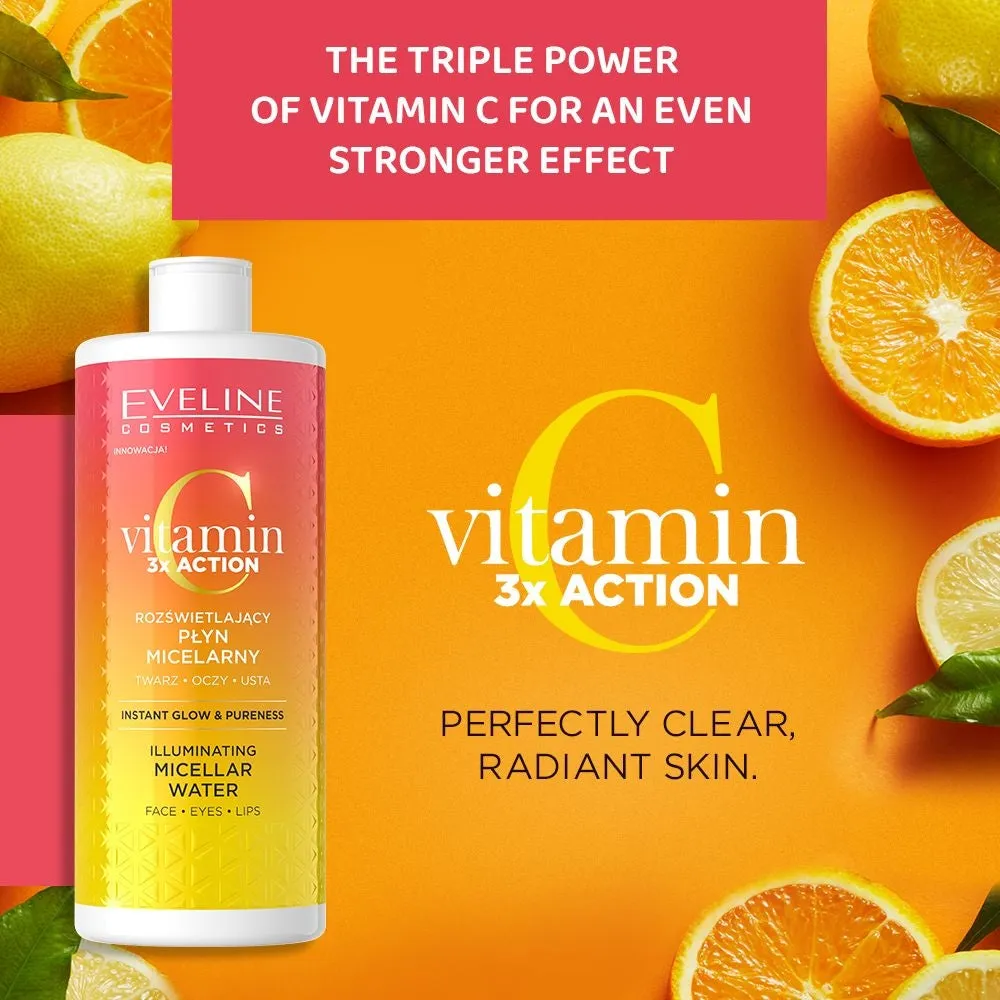 Eveline Vitamin C 3x Action eau micellaire éclat vitamine C