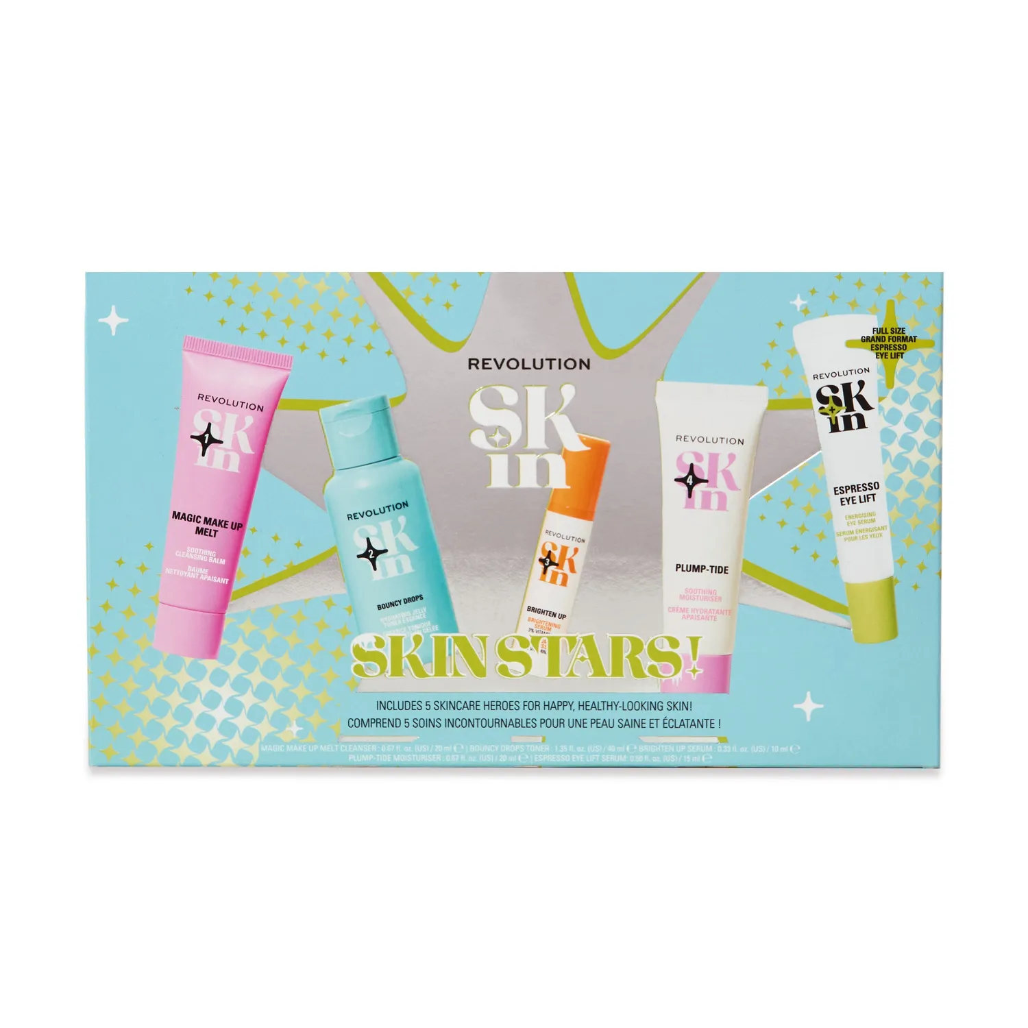 Revolution Skin Stars coffret soin visage 5 étapes