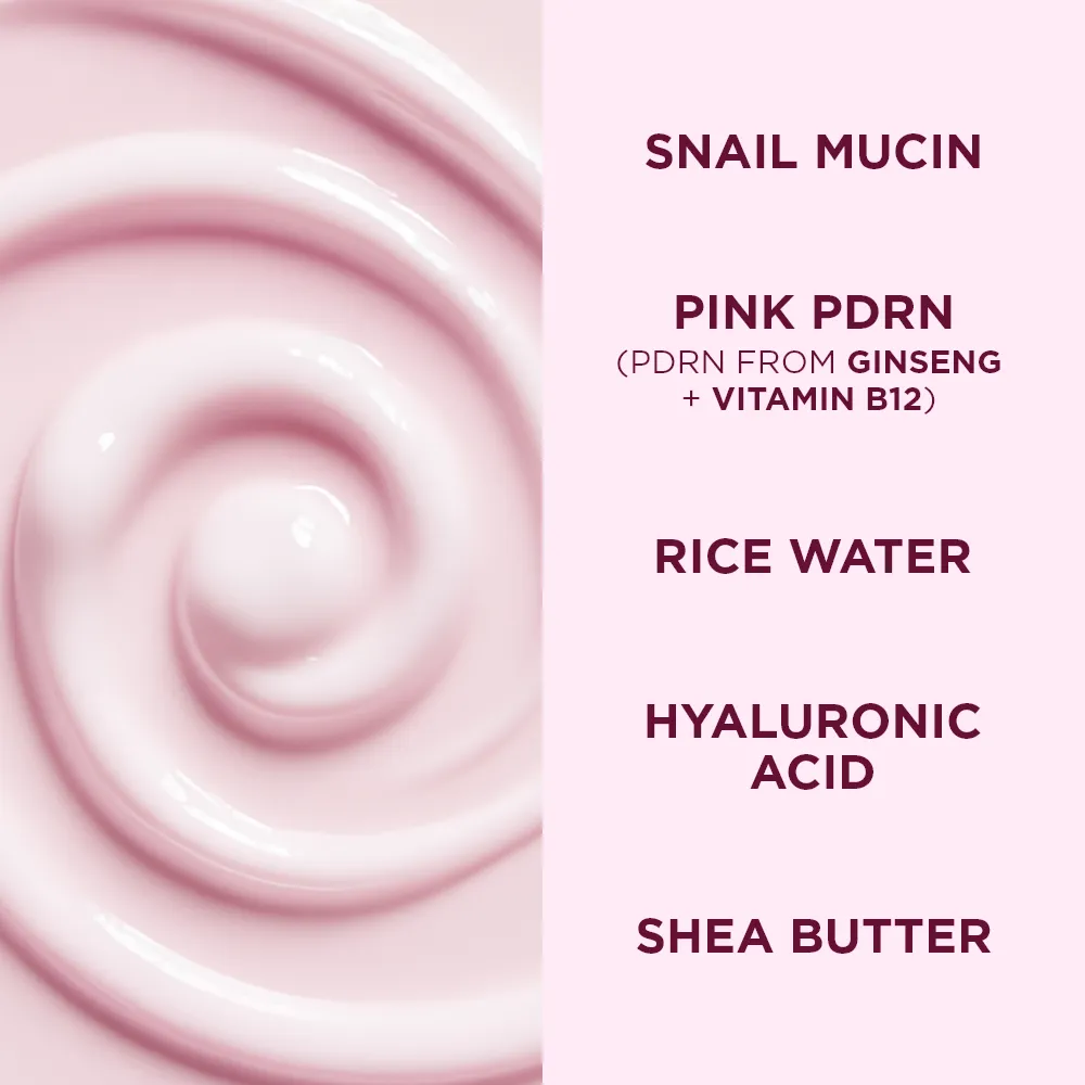 Eveline Pink Snail Jelly Slime crème visage éclat hydratante