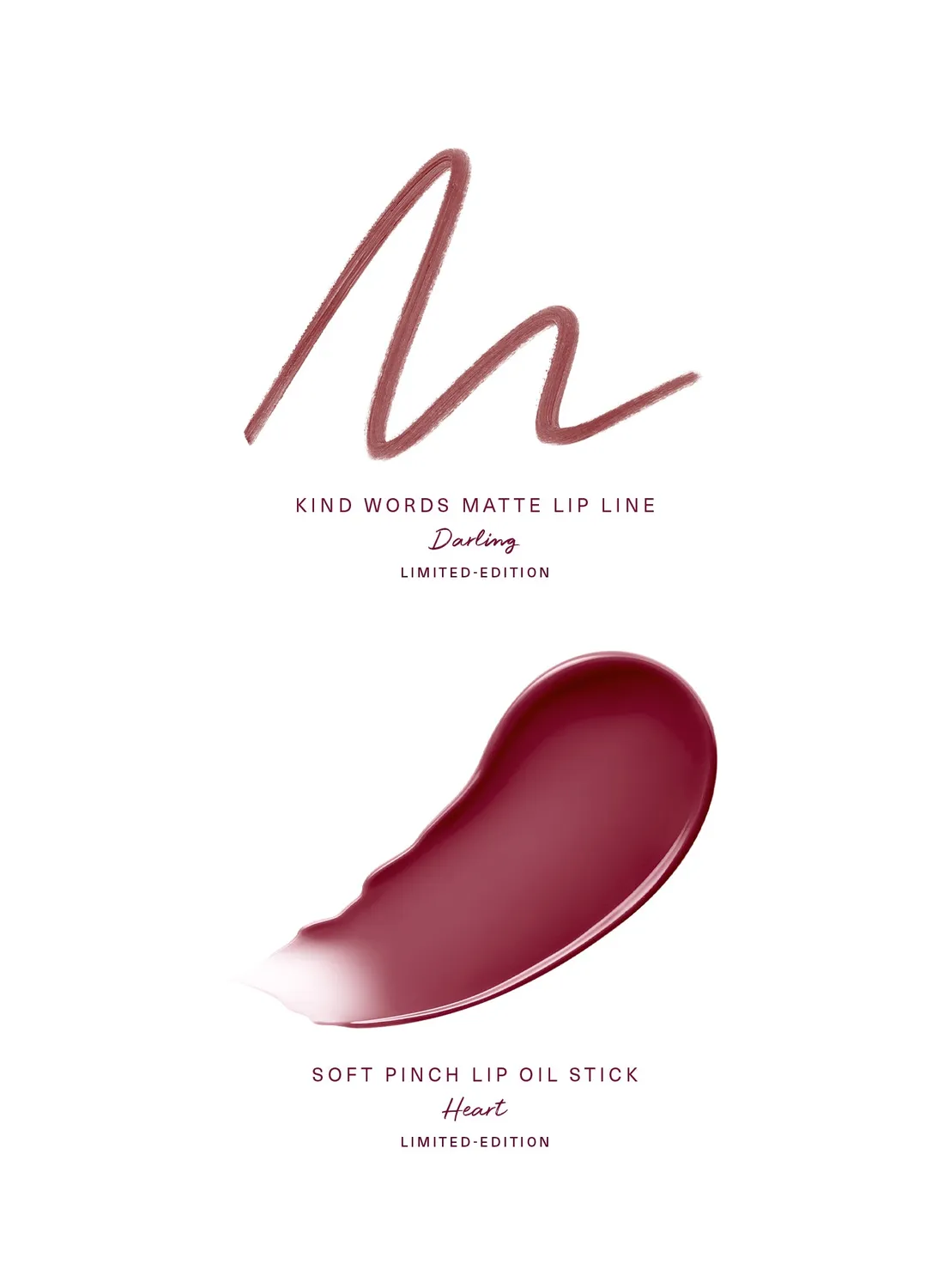 Rare Beauty Mauve Faves Lip Duo duo lèvres Darling Heart