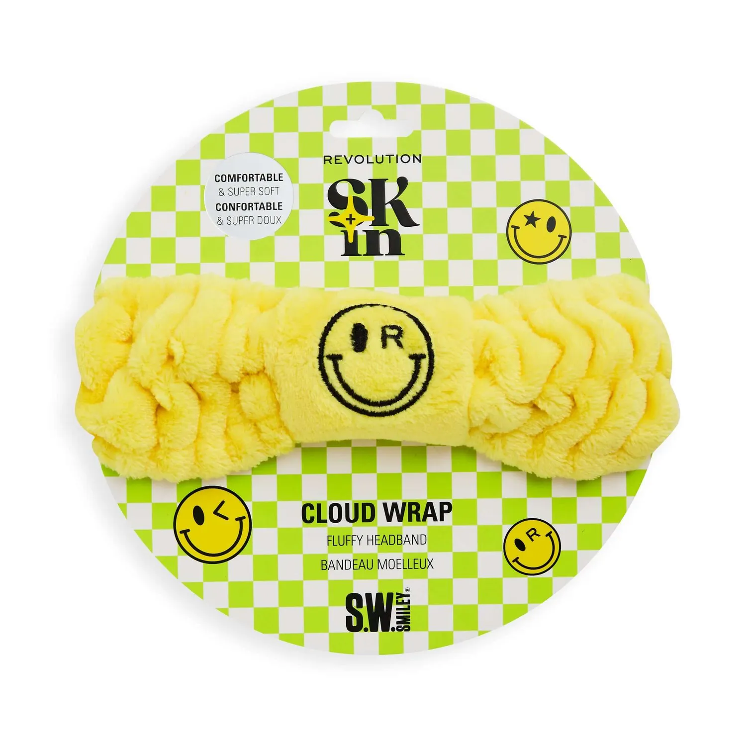 Revolution x Smiley Cloud Wrap bandeau soin fluffy