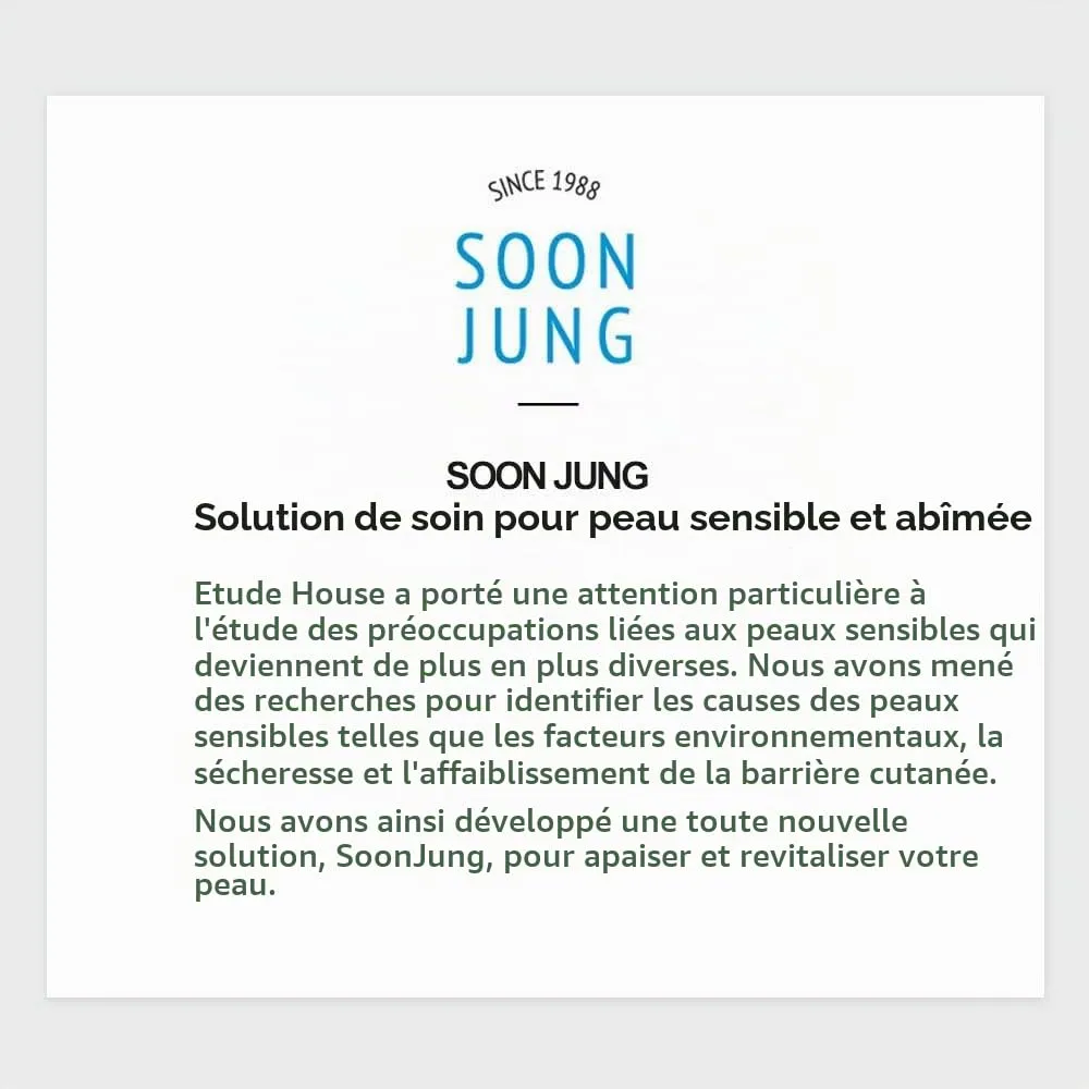 Etude House Soonjung crème hydro-barrière 75ml sans parfum