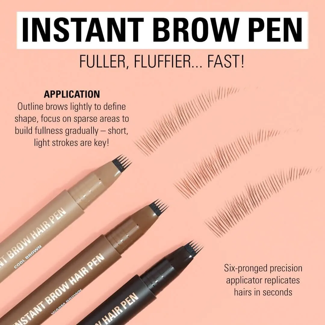 Revolution Instant Brow feutre sourcils Warm Brown poil à poil