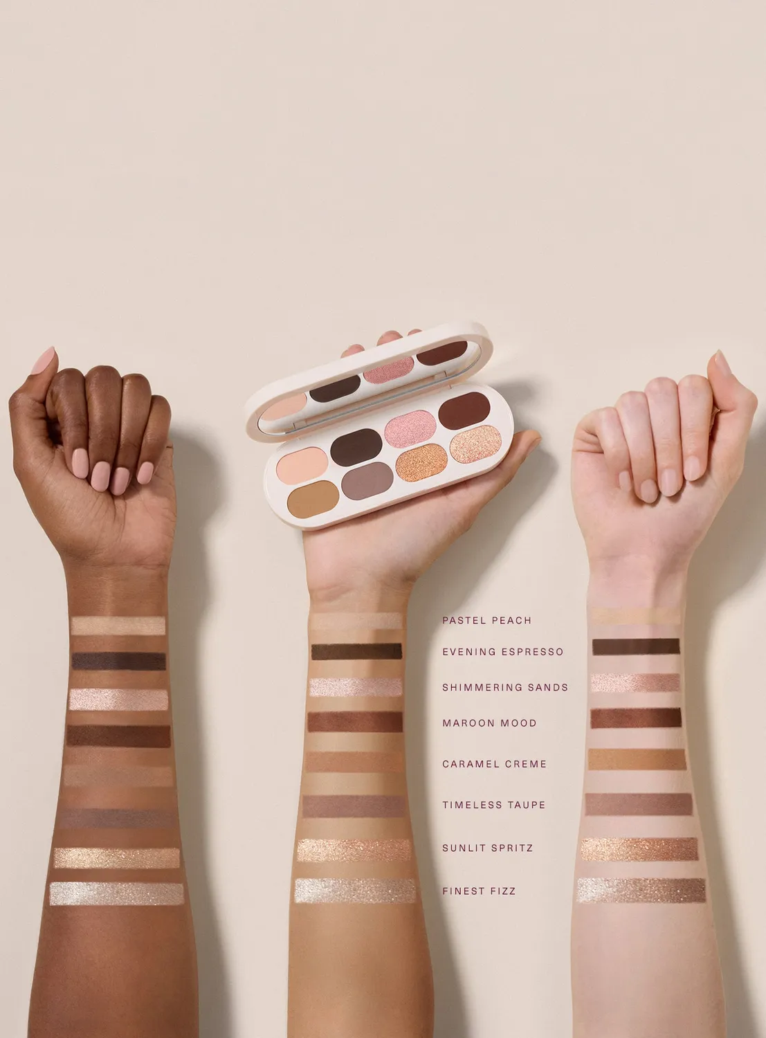 Rare Beauty Essential Neutrals palette fards neutres mats métallisés