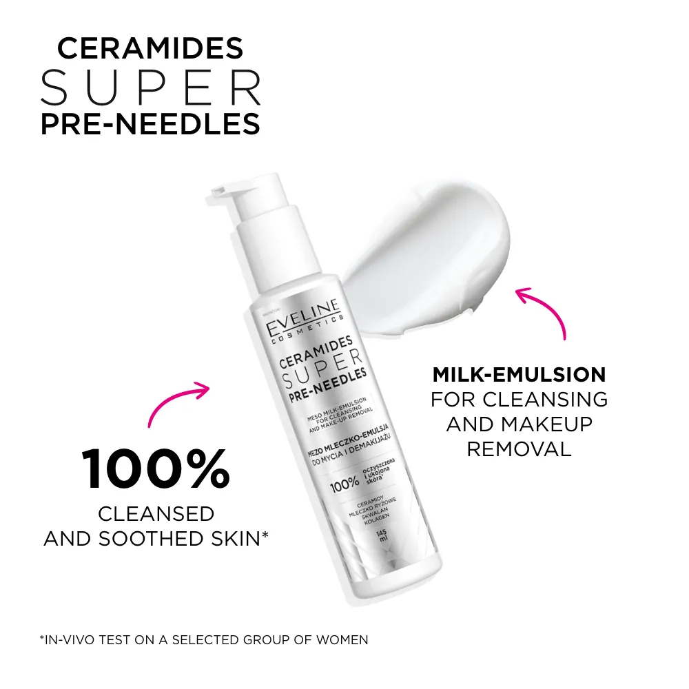 Eveline Super Needles émulsion lait démaquillante céramides