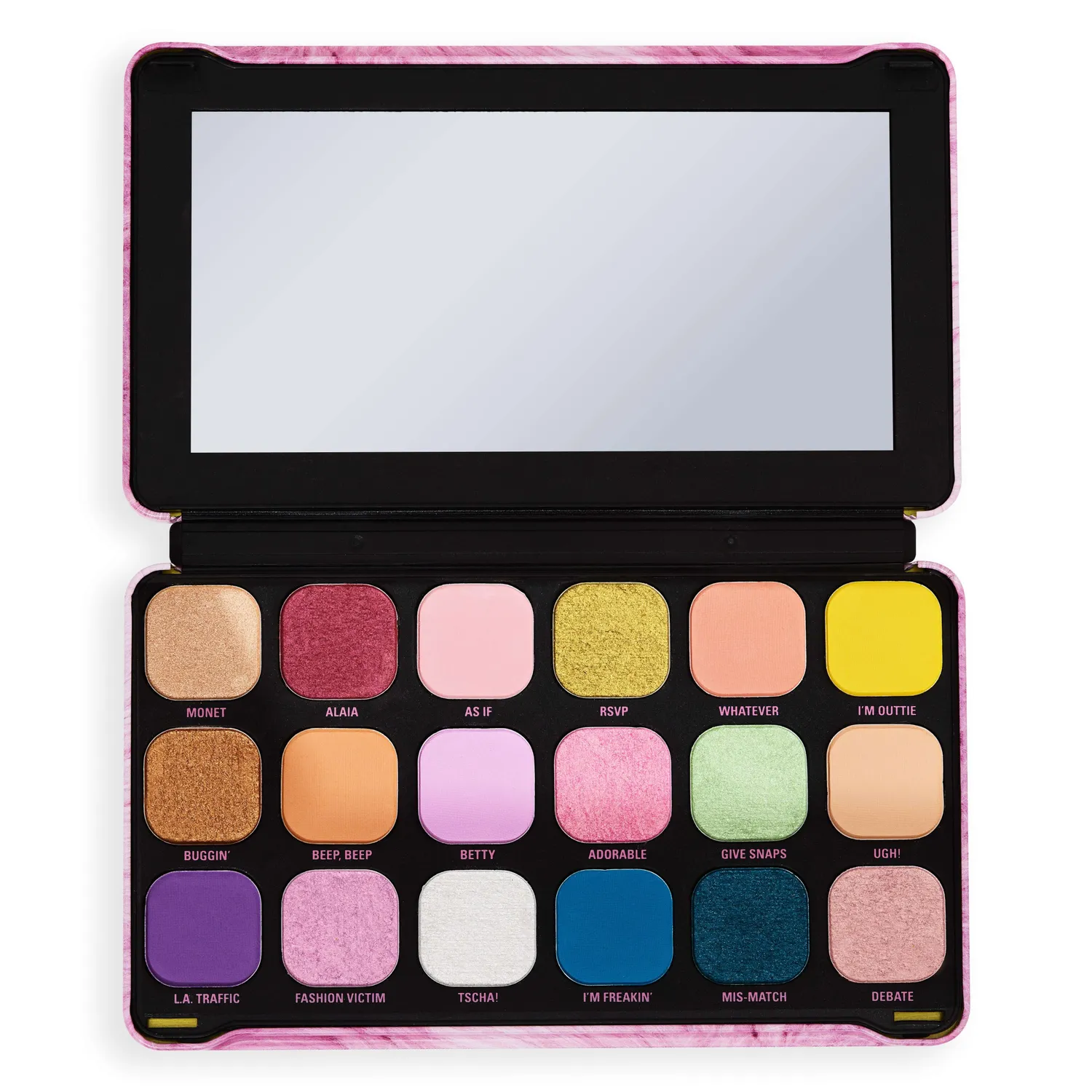 Revolution x Clueless As If palette fards à paupières 18 teintes mates