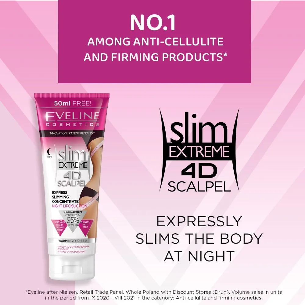 Eveline Slim Extreme 4D Night Liposuction crème anti-cellulite caféine