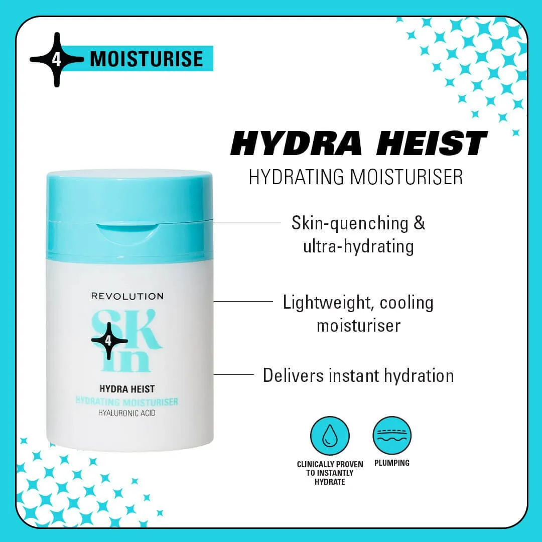 Revolution Skin Happy Hydrate kit soin visage hydratant 4 étapes