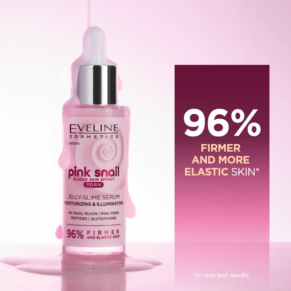 Eveline Pink Snail serum visage hydratant éclat peptides