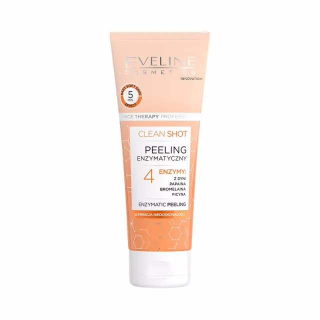 Eveline Clean Shot peeling enzymatique visage peau sensible