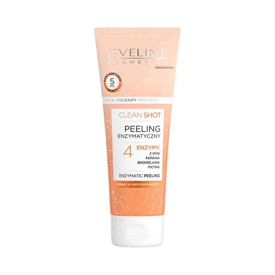Eveline Clean Shot peeling enzymatique visage peau sensible