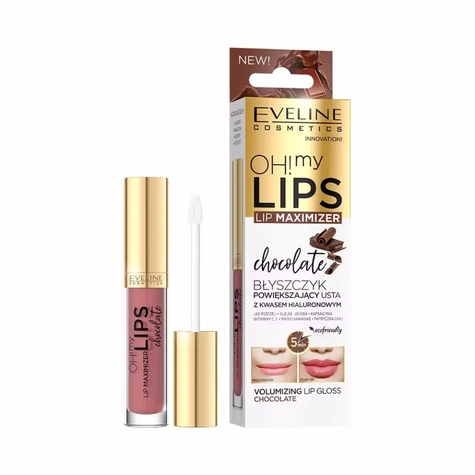 Eveline Oh! My Lips gloss repulpant chocolat acide hyaluronique