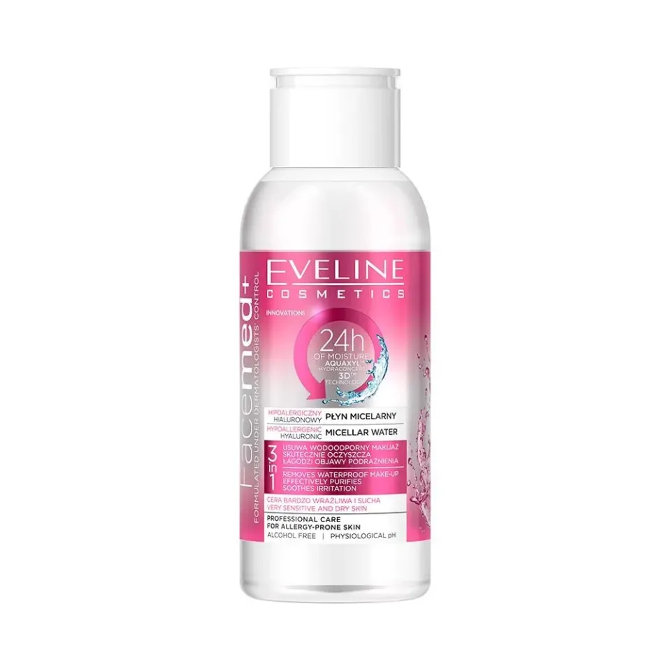 Eveline Facemed+ Hyaluronic eau micellaire 100 ml peaux seches