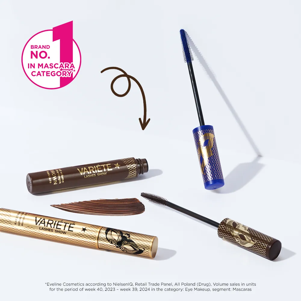 Eveline Cosmetics Variété mascara volume longueur marron