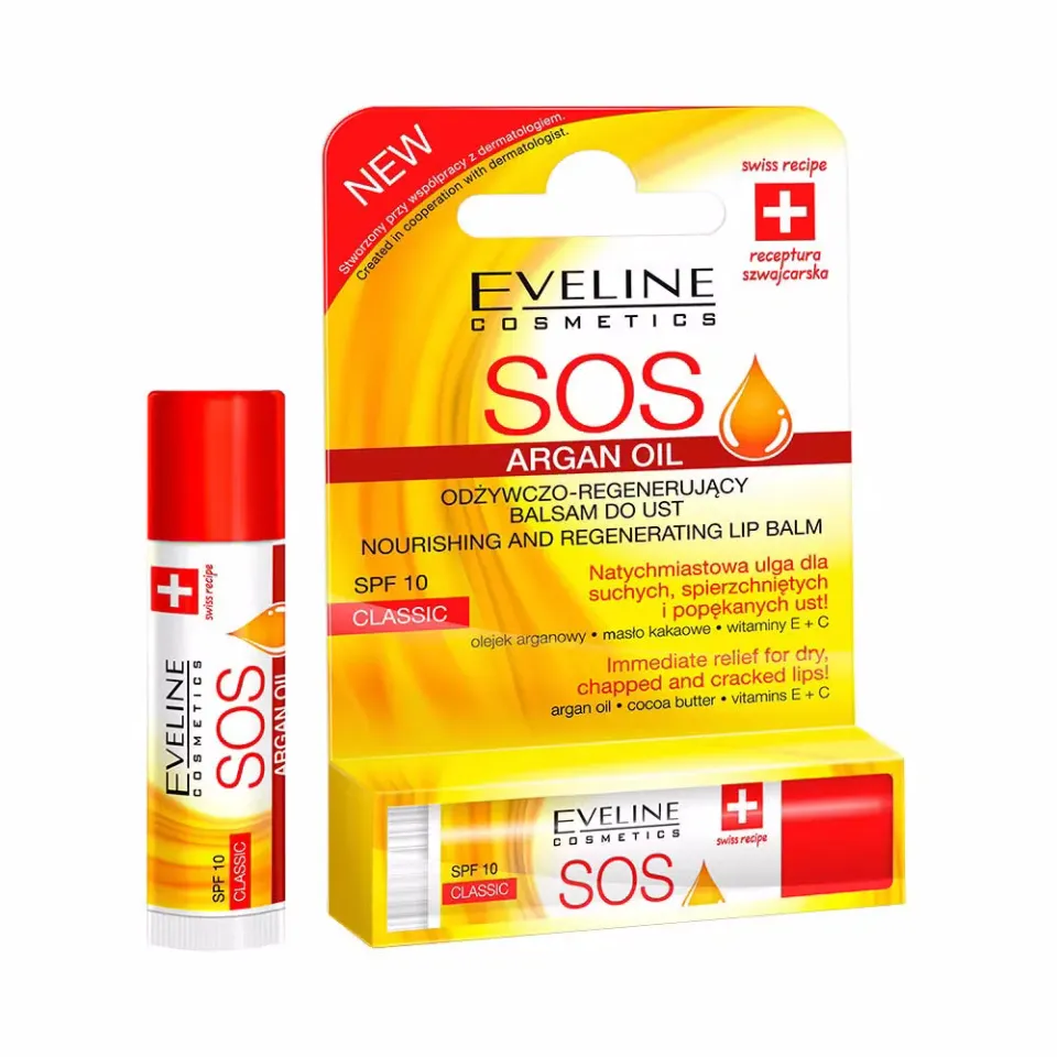 Eveline Oh! My Lips S.O.S. Classic baume lèvres cacao argan