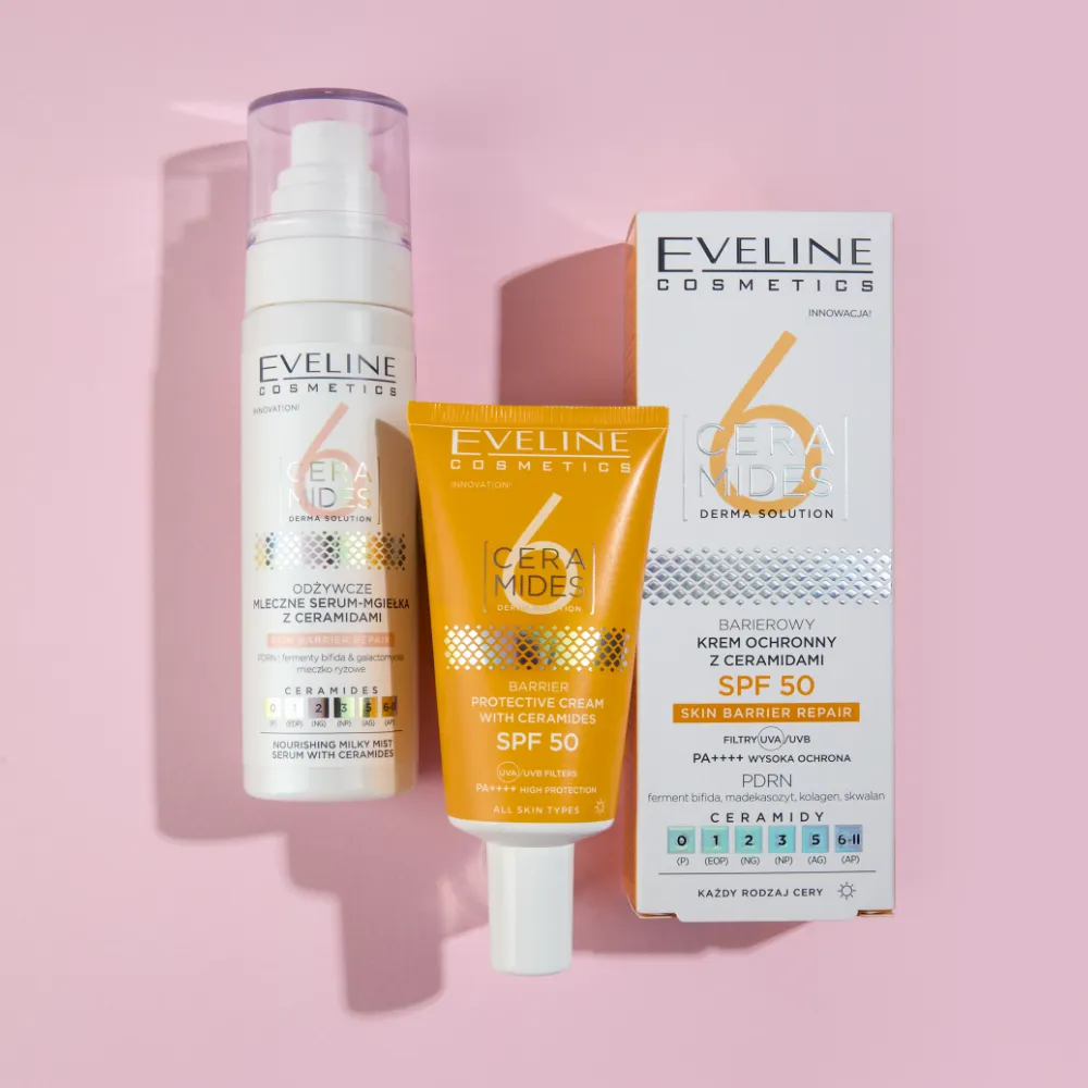 Eveline 6 Ceramides crème barrière SPF50 céramides